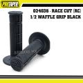 02-4036-Race Cut 1/2 Waffle Grip - Black